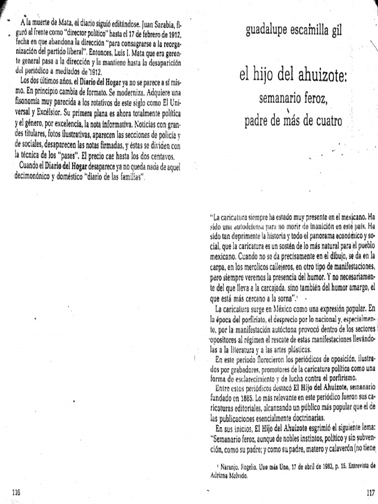El Hijo Del Ahuizote PDF