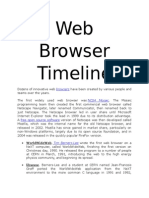 Web Browser Timeline