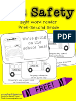 Bus Safety: Sight Word Reader Prek-Second Grade