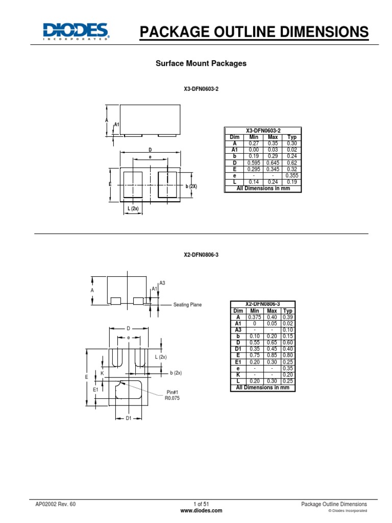 Diodes Package Outline | PDF