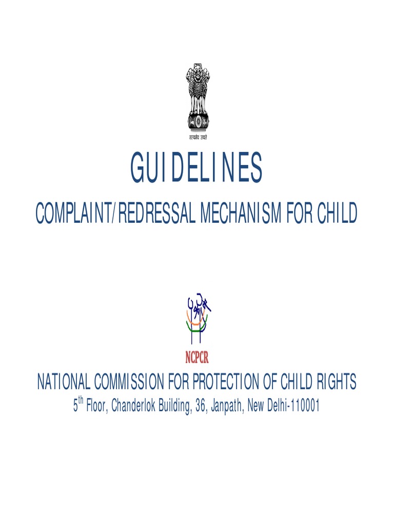 ncpcr-guidelines-on-complaint-redressal-mechanism-for-children-pdf