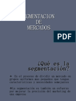 Segmentacion de Mercados