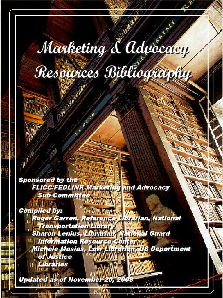 Bibliography - Library Marketing | PDF | Libraries | Librarian