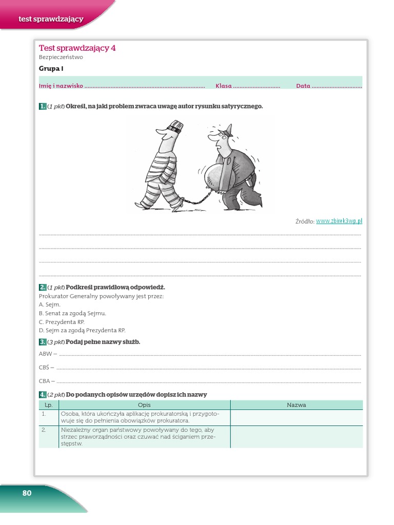 Test Sprawdzajacy 4 Bezpieczenstwo Wos