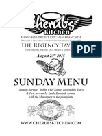 Sunday Menu: The Regency Tavern