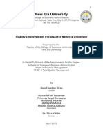 Quality Improvement Proposal For New Era University