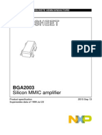 Data Sheet: Silicon MMIC Amplifier