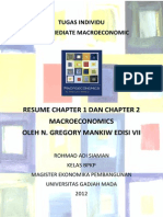 Resume Macroeconomics Mankiw Chapter 1 dan 2 : Ilmu Makroekonomi dan Data Makroekonomi