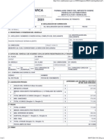 Formulario Liquidación Cundinamarca 2001