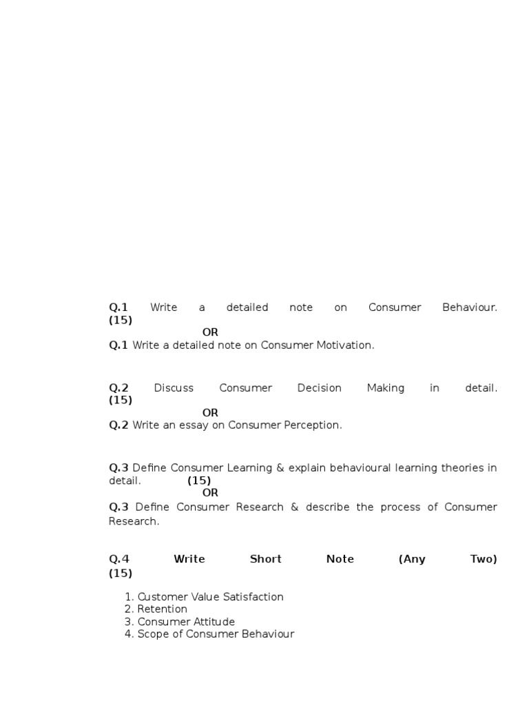 Overview of Consumer Behaviour Concepts | PDF | Business