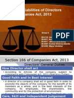 Duties and Liabilities of Directors Under Companies Act, 2013