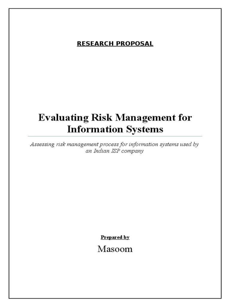 Risk Management in Indian IS Projects | PDF | Risk Management | Risk ...