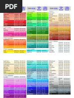 Tabla de Colores