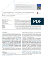 Douglas Long & Steven Hayes - Acceptance, mindfulness and cognitive reappraisal as predictors of depression and quality of life in educators