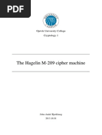 The Hagelin M-209 Cipher Machine: Gjøvik University College Cryptology 1