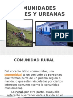 Comunidades Rurales y Urbanas
