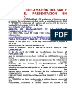 Formato ReclamaciÓn Del Sar y Fovissste, Presentacion