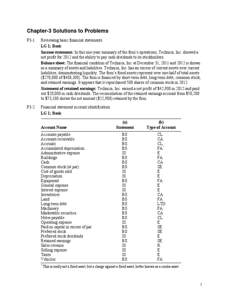 Chapter 3 Solutions | PDF