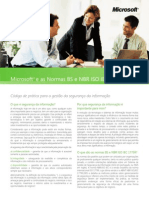 Microsoft® e As Normas BS e NBR ISO IEC 17799