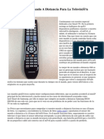 Aplicaciones de Mando A Distancia para La Televisión