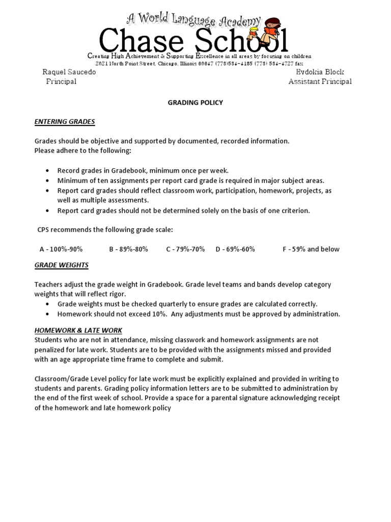 Grading Policy and Submission Guidelines | PDF | Wellness