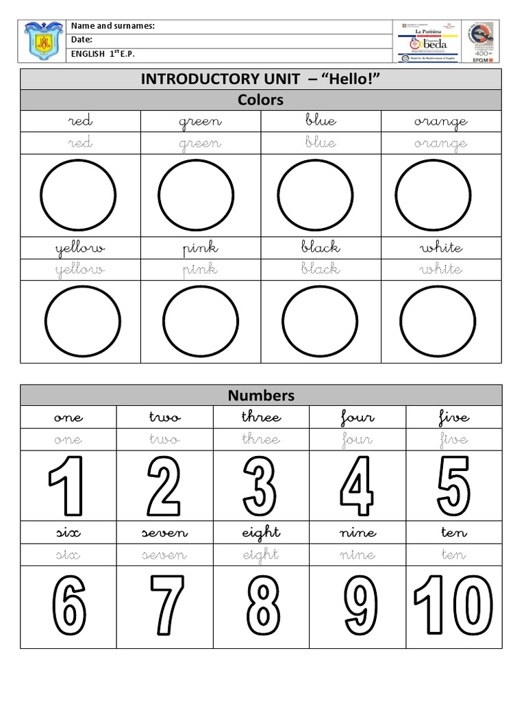 1º Introduction Hello! | PDF