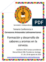 Temario Conferencia Cerveceros Artesanales Latinoamericanos