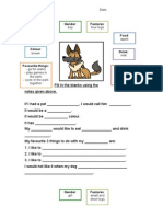 If I Had a Pet Worksheet