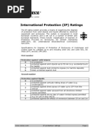 IP-Classification of Ingress Protection | PDF | Engineering ...