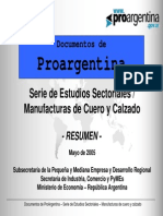 Resumen Estudios Sectorissales - Manufacturas de Cuero y Calzado