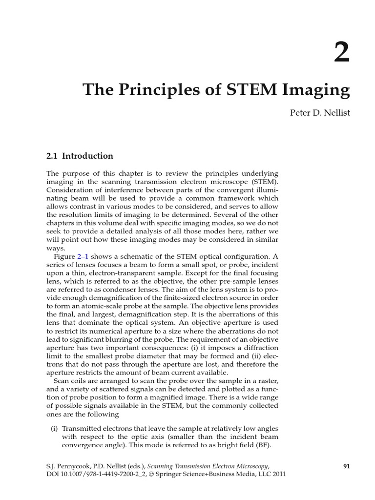 The Principles of STEM Imaging | PDF