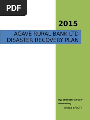 Disaster Recovery Plan