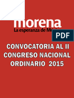 Convocatoria Al II Congreso Nacional de Morena