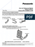 KX-T7705 Panasonic Manual Guia de Referencia Rapida