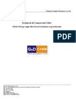 Single-Effect Forced Circulation Evaporation Unit