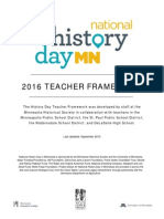 National History Day Teacher Framework 2016