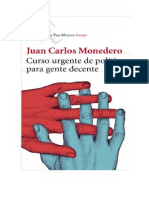 JC Monedero-Curso Urgente de Politica