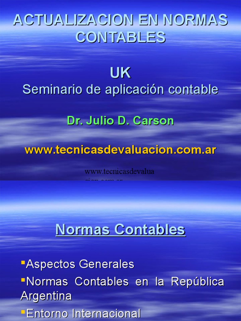 Actualización Normas Contables UK | PDF | normas internacionales de ...