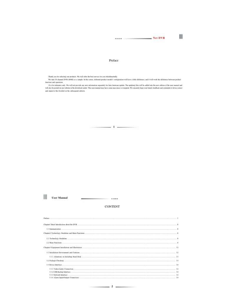 User Manual DVR Dahua PDF Point And Click Hard Disk Drive