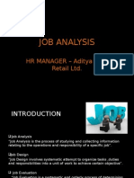 Job Analysis: HR MANAGER - Aditya Birla Retail LTD