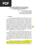 O Lugar Da Leitura Na Sala de Aula de Inglês Como Língua Estrangeira