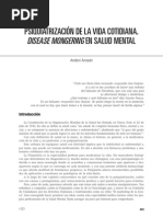 Psiquiatrización de La Vida Cotidiana