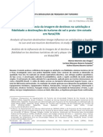 Análise Da Influência Da Imagem Na Satisfação e Fidelidade - Chagas, Sampaio e Santos