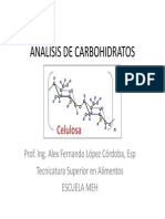 Análisis de carbohidratos: clasificación y estructura