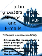 Formatting Letters, Memos, And E-mails