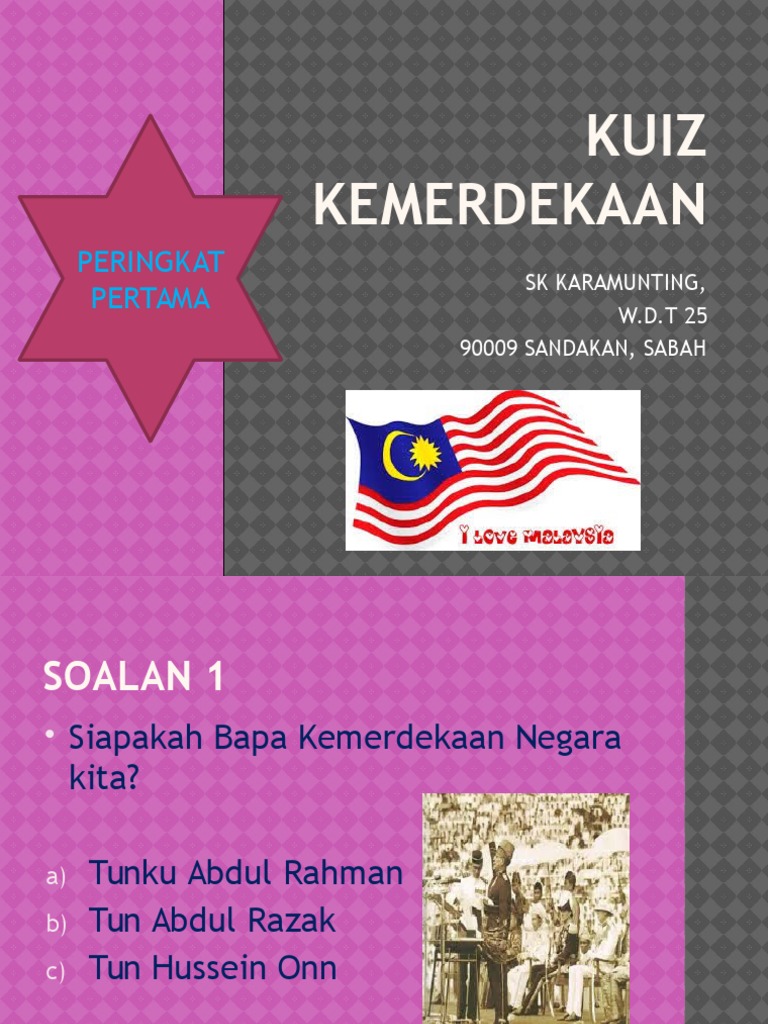 Siapa Bapa Kemerdekaan Melayu Menurutmu Perubatan Cawangan Ain Shams