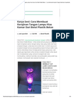 Karya Seni - Cara Membuat Kerajinan Tangan Lampu Hias Kamar Dari Botol Plastik Bekas - Cara Membuat Kerajinan Tangan Sederhana Yang Mudah PDF