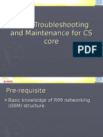 Troubleshooting and Maintenace For CS Core