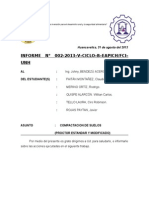 2° Informe de Mecánica de Suelos - Compactacion de Suelos