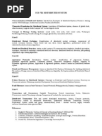 ECS-701 (Distributed System) - Syllabus